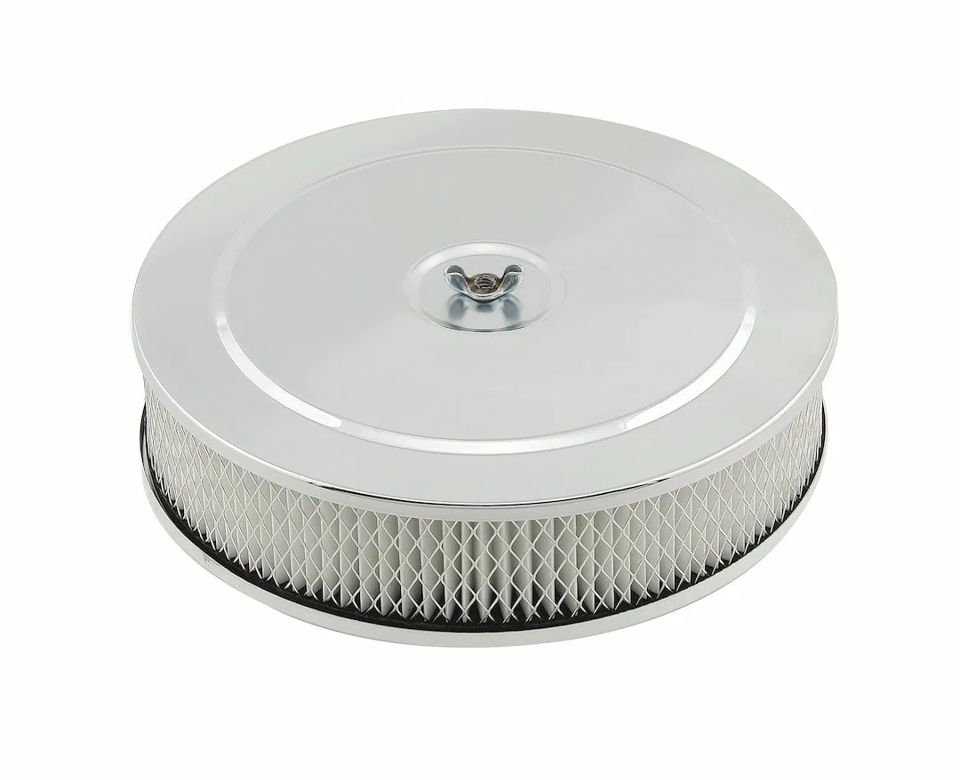 1487 – MR GASKET Air Cleaner Assembly, Fits 2/ 3/ 4 Barrel Carburetors 5-1/8 Inch Flange 9 Inch Diameter X 2 Inch Hei...